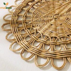 Vietnam Handicraft Eco-Friendly Ribu Natural Rattan <b>Placemats</b> 5mm Thickness <b>Bamboo</b> Serving for Food/Drinks Hot Products - Product Image 6