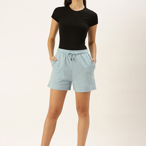 Shorts décontractés pour femmes avec logo personnalisé, nouvelle collection, design tendance, rayures contrastées, cordon de serrage, prix d'usine du fabricant - Product Image 1
