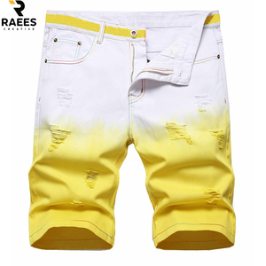 2026 New <b>Men's</b> Denim <b>Short</b> Fashion Ripped Distressed <b>Jean</b> <b>Shorts</b> Streetwear Casual Summer Blue Slim Fit Knee Length <b>Shorts</b> - Product Image 1