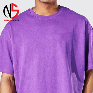 T-shirt d'été pour homme 100 % coton, col rond, manches courtes, style hip-hop oversize, séchage rapide, écologique, chez NURAK en 2026 - Product Image 3