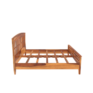CIA Industries Rosewood Solid Wood Traditional Platform <b>Bed</b> King/Queen and <b>Single</b> Size <b>Adjustable</b> Slats Without Storage - Product Image 1