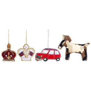 Handmade Christmas Decorations Customized Embroidered Beaded Velvet Satin Santa <b>Socks</b> and Elephant Hut Ornament - Product Image 4