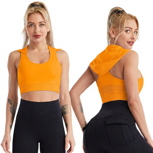 Sujetador Deportivo Blanco para Mujer con Soporte Medio, Transpirable, Diseño sin Costuras - Product Image 6