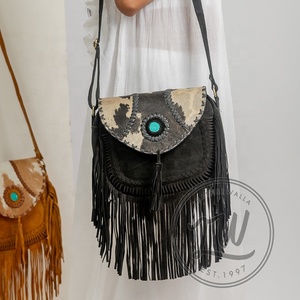 LW Custom Bohemian Style Genuine Leather Handmade <b>Long</b> Clutch <b>Bag</b> Waterproof Credit Card Wallets for Women for Spring Winter - Product Image 1