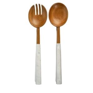 ที่นิยมมากที่สุดสลัดเสิร์ฟช้อนส้อมมีด้ามจับทำจากเรซินสุดสร้างสรรค์อุปกรณ์รับประทานอาหารอุปกรณ์สำหรับเสิร์ฟสลัดขายดีเครื่องมือครัว - Product Image 1