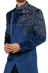 Traje de Novio Tradicional de Lujo para Hombre, Salwar Kameez Indio Pakistaní, Vestido Real para Novio, Sin Arrugas, Protección Solar - Product Image 6