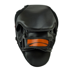 Pads de frappe professionnels en cuir PU, personnalisables avec logo, pour entraînement MMA et Kick Boxing, fabriqués au Pakistan - Product Image 1