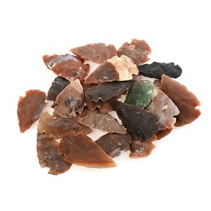 Punta de Flecha de Ágata Natural de 7 Pulgadas, Piedra Curativa de Cristal Tallada, Punta de Flecha de Gema para Manualidades, Joyería, Coleccionismo y Decoración - Product Image 4