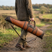 Housse de chasse personnalisée en cuir premium imperméable avec fermeture éclair, souple, pour tir en extérieur, 20-36L, légère