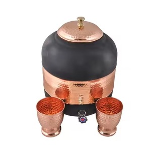 Premium Copper Water <b>Dispenser</b> <b>Drinking</b> Water Storage Vessel with Tap Ideal for Home Office Restaurant and Hospitality Setup - Product Image 4