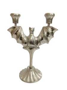 Support de bougie en métal en forme d'étoile, plateau décoratif pour bougie plaqué argent, pour la décoration de fêtes et de mariages - Product Image 3