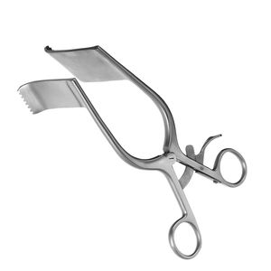 Retractor de laminectomía de 7 pulgadas con mango de anillo y bloqueo de trinquete, instrumento quirúrgico de acero inoxidable para cirugía de columna vertebral - Product Image 2