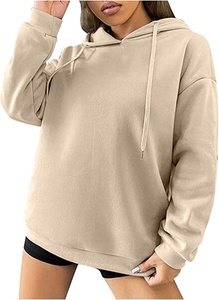Sudaderas de Invierno para Mujer de Alta Calidad al por Mayor, Personalizadas con Bordado, de Algodón Grueso, Forro Polar, Hombros Caídos - Product Image 3