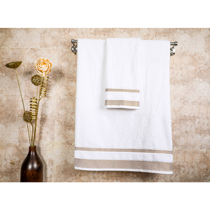 Serviette de Bain Blanche Ultra Premium Luxe en Coton Éponge de Haute Qualité, Séchage Rapide, Très Absorbante, Écologique, Solide et Compressée - Product Image 1