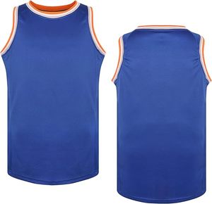 Maillot de sport sans manches bleu, col en V, en polyester, débardeur athlétique pour hommes et femmes, design en maille légère - Product Image 1