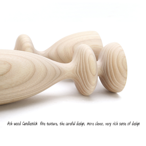 Candelero de madera de fresno natural hecho a mano, pintado, para decoración de bodas, hogar y Ramadán, por MULTI CRAFT - Product Image 2