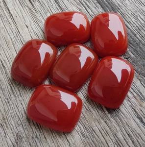 พลอยออนิกซ์สีแดงทรงคูชั่นคุณภาพสูงสำหรับทำเครื่องประดับพลอยธรรมชาติแบบเม็ดเดี่ยว 5 ชิ้น - Product Image 2