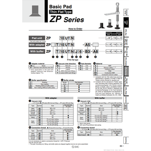 SMC Pneumatics Vacuum <b>Pad</b> ZPT16UTS-A5 <b>Electrical</b> Equipment Product - Product Image 1