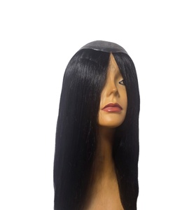 Light <b>Brown</b> Brazilian Remy Human Hair Topper for Women High Density 150% Tangle Free 20 Inches <b>Medium</b> Length Glueless for Base - Product Image 3