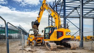 Excavadora de Ruedas JCB HD110W 4WD Hidráulica de 38 Toneladas y 1400KW, Máquina de Movimiento de Tierras de Uso Pesado con Rodamientos para Construcción de Carreteras en Bélgica - Product Image 4