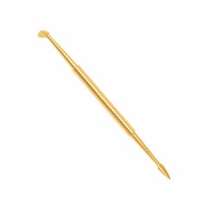 Pousse-cuticules en titane couleur or, acier inoxydable, très demandés, pour usage professionnel. - Product Image 1