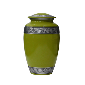Urnas de cremación de aluminio para adultos con grabado, acabado en estaño y mármol, urnas metálicas para cenizas humanas. - Product Image 1