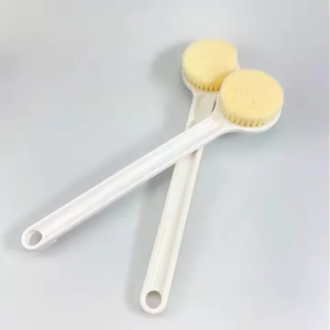 Handheld Waterproof Bath <b>Scrubbing</b> <b>Brush</b> with Plastic Handle and Nylon Bristles-Portable and Flexible for Bath - Product Image 5