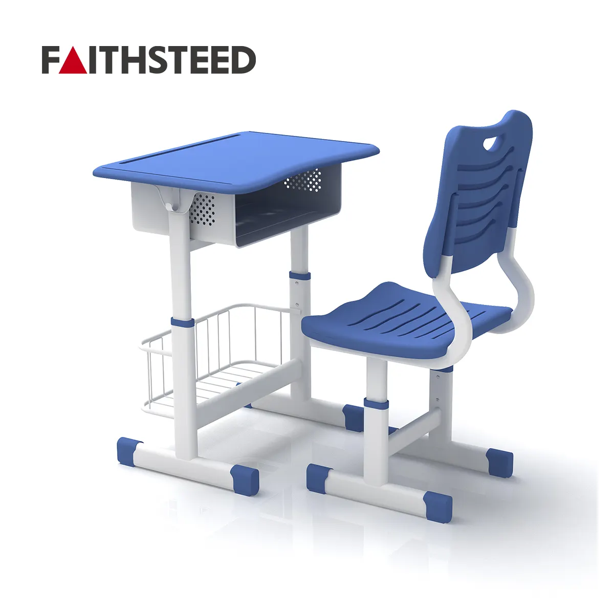 Mobilier de salle de classe standard pour enfants de maternelle le moins cher ensemble de bureau et de chaise d'étudiant utilisant l'école