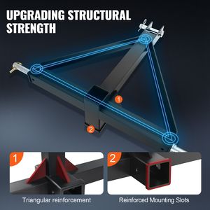 Adattatore per Gancio Traino a 3 Punti Compatibile Kubota, con Perni da 2 Pollici, per Trattore e Rimorchio, Ricambi per Macchine Agricole - Product Image 4