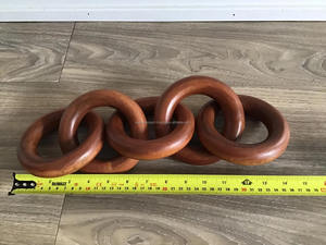 Eslabones Redondos de Madera Pulidos a Mano, Ecológicos, para Decoración del Hogar, Fabricación de Joyería y Adornos - Product Image 4