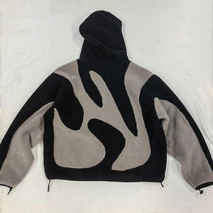 Premium Oversized Sherpa Fleece Hoodie Streetwear Winter <b>Pullover</b> Warm Casual Zip Neck Unisex <b>Jacket</b> Custom Casual Streetwear - Product Image 5