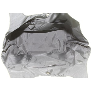 Sac hobo en toile naturelle 12 OZ avec doublure intérieure en tissu polyester, fermeture à bouton aimanté en tissu de jute d'un côté, motif rayé - Product Image 6