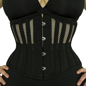 Corset amincissant en cuir pour femme, coupe ajustée, avec fermeture à agrafes, différents modèles, pour le sport et le maintien de la taille - Product Image 4