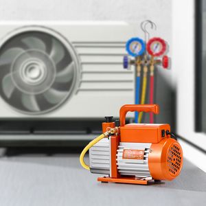Pompa per vuoto rotativa a palette monostadio da 3,5 CFM per HVAC, kit pompa olio AC auto per sistemi HVAC auto, compatibile con R134a, R22, R410a - Product Image 6