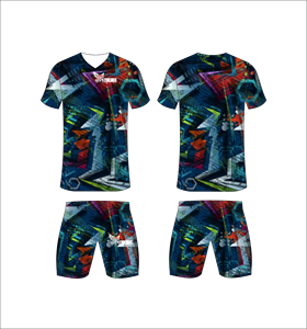 Conjunto de Uniforme de Fútbol Sublimado Personalizado, Patrón de Arte Abstracto Multicolor, Transpirable, de Secado Rápido, para Hombres y Niños - Product Image 1