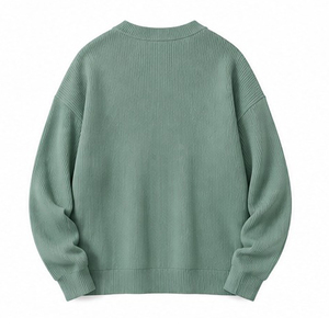 <b>Men's</b> V-Neck Knitted Sweater Solid Color Long Sleeve Acrylic <b>Pullover</b> Autumn Wear Knitted Sweaters Made Pakistan - Product Image 2