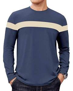 เสื้อยืดแขนยาวพิมพ์ลายอินทรีสุดเท่สำหรับผู้ชาย - คอวี ผ้าซาติน แห้งเร็ว ระบายอากาศได้ดี ทรงปกติ เหมาะสำหรับฤดูใบไม้ร่วง - Product Image 4