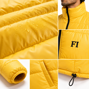 Blousons d'hiver légers matelassés pour hommes, col montant, entièrement zippés, chauds et décontractés, pour l'extérieur - Fournisseur en gros - Product Image 5