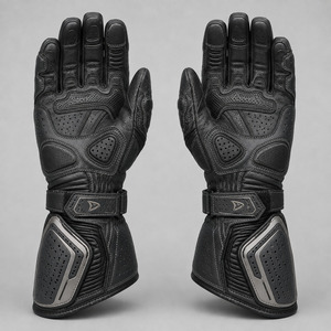 Gants de course moto OEM en cuir, gants de protection pour la conduite, gants de moto sportifs avec protection des articulations en fibre de carbone, fabricant - Product Image 2