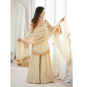 Most Selling Stylish <b>Women</b>’s <b>Kurti</b> Palazzo And Dupatta Set With Elegant Ethnic Design <b>For</b> Festive Wear Party Available <b>For</b> Sale - Product Image 1