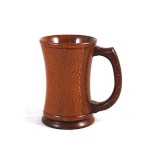 Handmade Wooden Coffee Mug Natural Solid Wood Cup Rustic Style Eco Friendly Drinking Mug for Home Use - Product Image 4