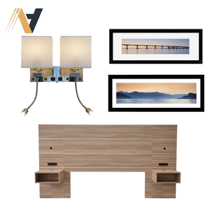 Ensemble de meubles de chambre à coucher de style hôtel moderne avec lit king-size pour la rénovation de chambres d'hôtes commerciales, qualité Inn - Product Image 2