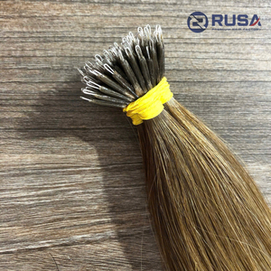 Extensiones de Cabello Humano Virgen Vietnamita Rusa con Anillo Nano, Doble Trama, Súper Doble Trama, 100g, Puntas Completas, Todos los Colores - Product Image 4