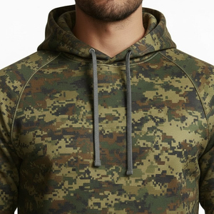 Sudadera con Capucha de Camuflaje para Hombre, Manga Larga, Impresa, de Poliéster que Absorbe la Humedad, para Caza - Product Image 5