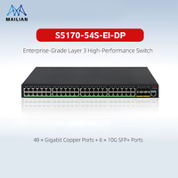 Switch Gigabit Ethernet Seri H3C S5170-EI Kelas Enterprise, Keandalan Tinggi, Akses/Aggregasi Terkelola, SNMP, Dapat Ditumpuk, Garansi 3 Tahun