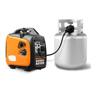 Factory price 2KW 1800w Silent Portable Petrol Power Natural Gas Generator with Remote Electric Start for Camping,RV,Home Use