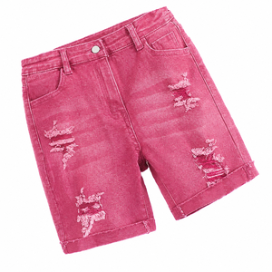 Shorts de Mezclilla para Hombre, Estilo Desgastado, Personalizados al por Mayor, para Fitness, Deportes, Entrenamiento y Running, Tallas Grandes, Hechos en Pakistán - Product Image 2