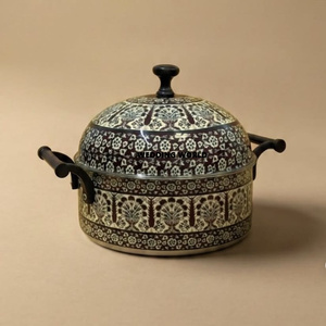 Calentador de Comida de Acero con Caligrafía Árabe, Diseño Lujoso y Real, Vajilla Redonda, Utensilios para Comida, Olla Metálica para Mantener la Comida Caliente - Product Image 6