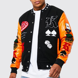 Low Price High Quality Custom <b>Men</b> Letterman Winter <b>Jacket</b> Plus Size Customized Logo Letterman <b>Jacket</b> - Product Image 1