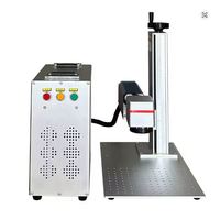 Mesin Ukir Laser Fiber Mini Desktop 20W 30W 50W 100W untuk Perhiasan Jam Tangan Emas Perak Baja Karbon Aluminium Logam